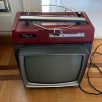 Televisore vintage REX anni ’60/’70 – si accende