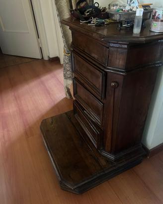 Inginocchiatoio in legno del 600