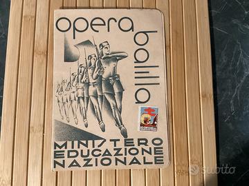 Pagella opera Balilla