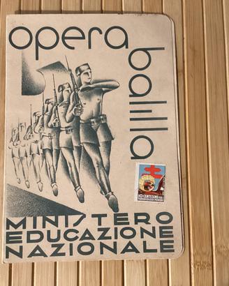 Pagella opera Balilla