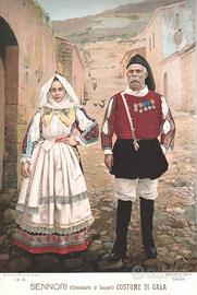 E. COSTA, ALBUM DI COSTUMI SARDI- SENNORI.1898