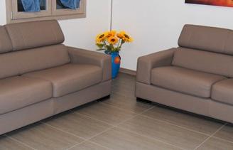 Coppia di Divani in similpelle tortora/grigio