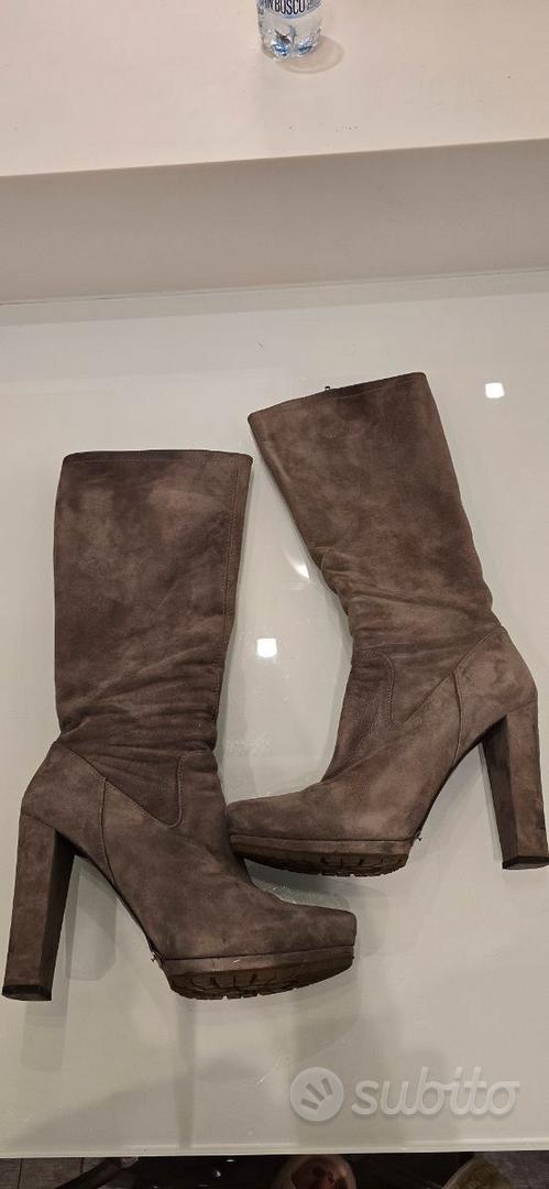 stivale donna camoscio grigio pura lopez Abbigliamento e