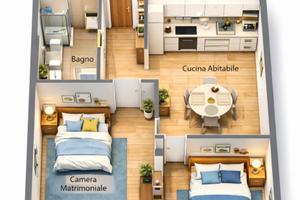 Trilocale con spese incluse + posto auto