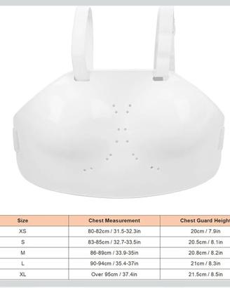 Protezione paraseno scherma tagliaS marca MEMEWOCA