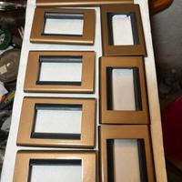 Placche living bticino 16 pezzi colore bronzo