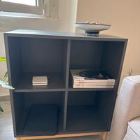 Libreria a 4 scomparti IKEA modello EKET Grigio