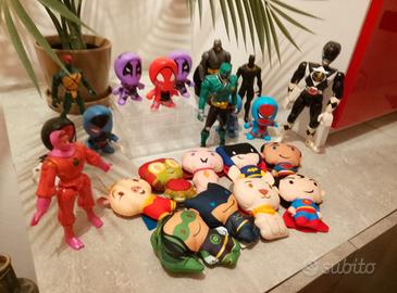 Lotto giochi vintage supereroi power rangers ecc.