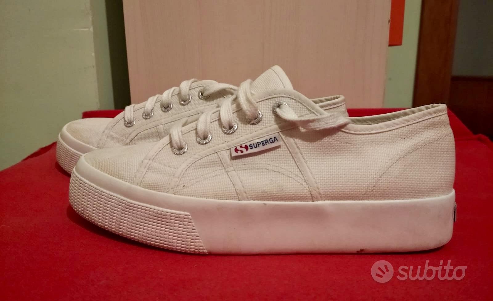 Superga bianche in outlet offerta