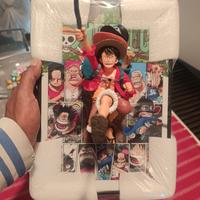 Quadro 3d con Action figure One Piece 