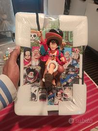 Quadro 3d con Action figure One Piece 