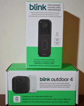 🔔 Blink Set Outdoor 4 + Video Doorbell Black