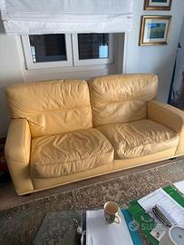 Divano in pelle Frau