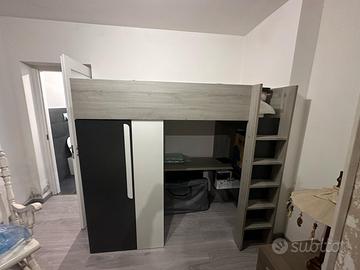 Letto a soppalco gaming