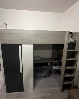 Letto a soppalco gaming