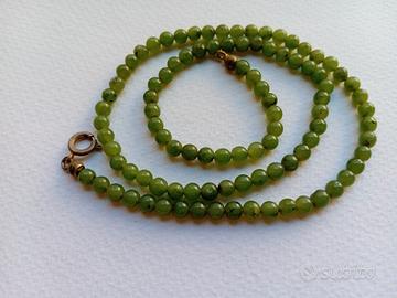 Collana giada nefrite 