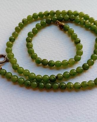Collana giada nefrite 
