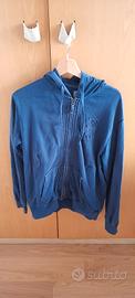 Felpa con cappuccio usata " SLAM" blu taglia M