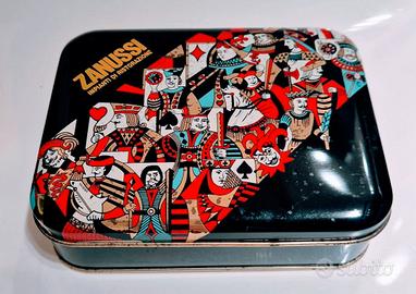 Modiano - box in latta vintage con carte da bridge