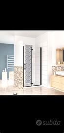 190cm Porta Doccia Apertura Battente Pieghevole