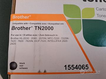 toner compatibile Brother TN2000 colore nero 
