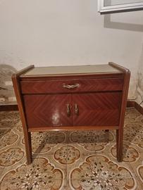Comodino in legno Vintage anni 50