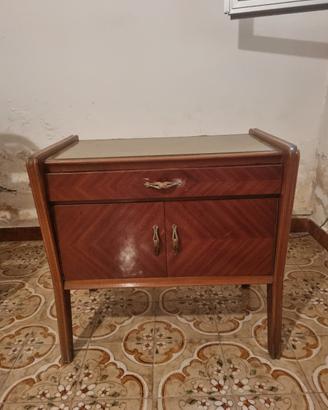 Comodino in legno Vintage anni 50