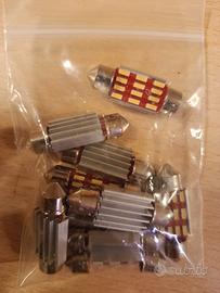 10 Lampadine led siluro 36mm