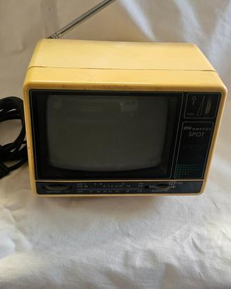 Mini TV Onceas Spot vintage giallo 5,5" CRT