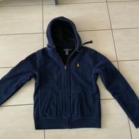 FELPA BLU INTERNO PILE RALPH LAUREN tg M