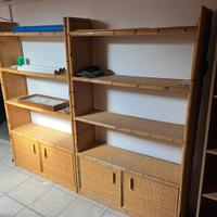 2 librerie in vimini