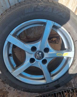 Cerchi oz 4x108 con gomme sava 185 65 r15 4 stagio