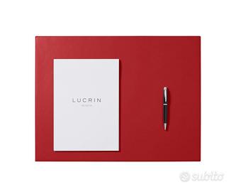 Sottomano e tappetino mouse in pelle