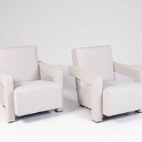 Cassina Poltrona 637 Utrecht in Lana KVDRAT Gris