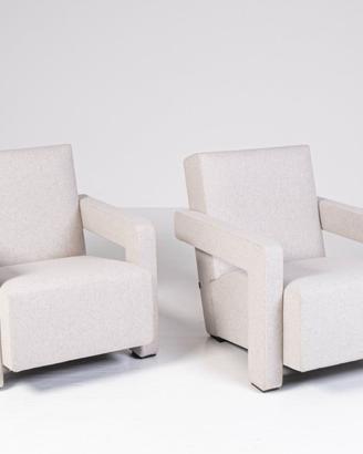 Cassina Poltrona 637 Utrecht in Lana KVDRAT Gris