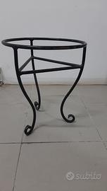 PORTAVASO IN FERRO COLORE NERO