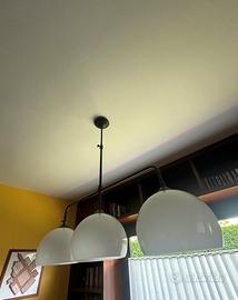 Triplo Lampadario Sospeso in Ferro Battuto