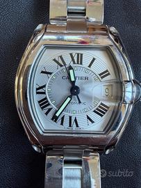 Cartier Roadster 2510 Automatic Silver Roman Dial