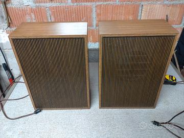 Coppia casse in legno vintage