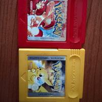 Pokemon rosso e pokemon giallo gbc gba