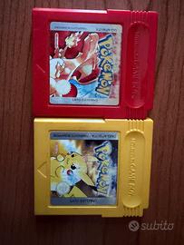 Pokemon rosso e pokemon giallo gbc gba