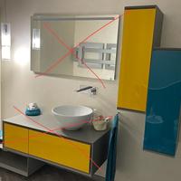 Tre moduli per arredo bagno marca Rifra