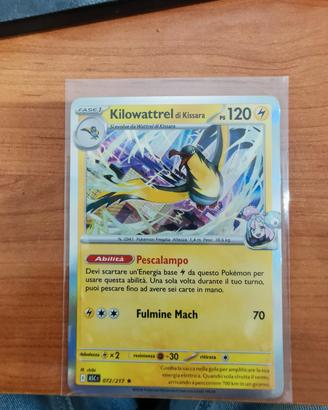 carta pokemon kilowattrel di kissara 