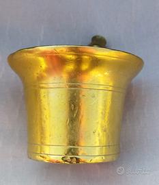 mortaio in ottone massiccio 