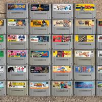 Lotto di 34 Videogiochi Super Nintendo Giapponesi