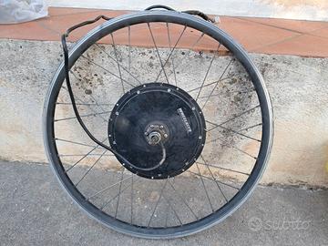 Ruota con Motore elettrico e kit per bici