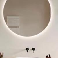 Specchio tondo retroilluminato