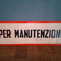 Cartello manutenzione 