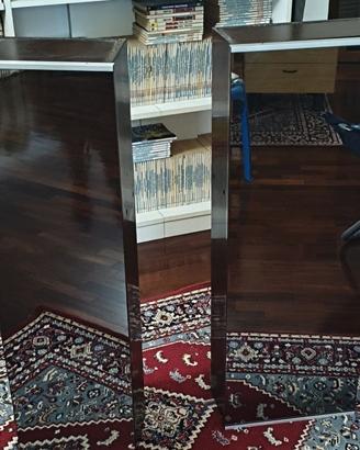Mobile legno con vano a specchio 2 pezzi