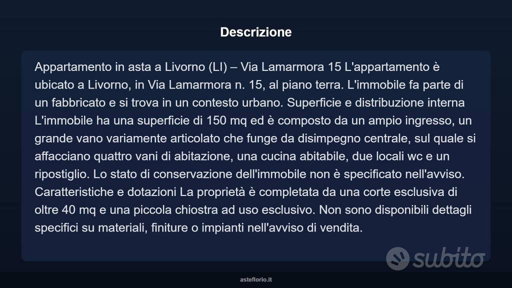 Appartamento – Livorno, San Marco, Consiglio di Zona 2 - Vista 4